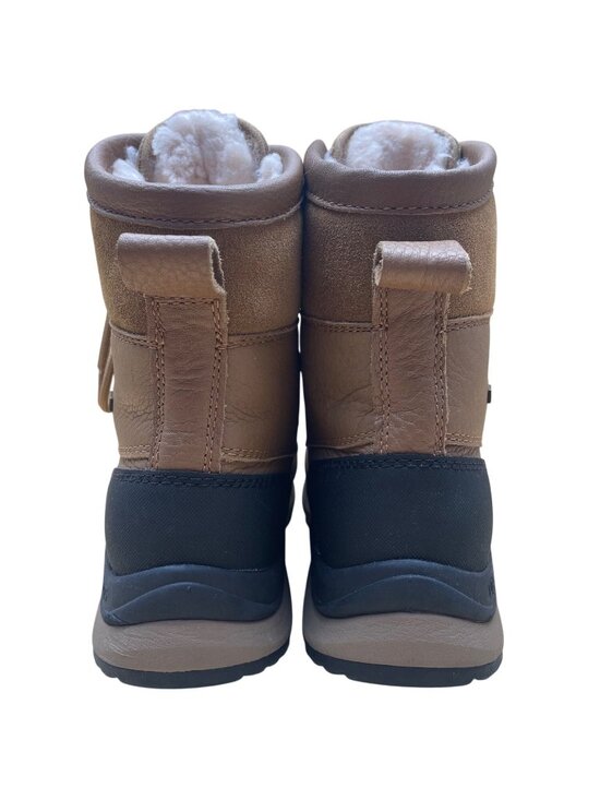 UGG Men’s Brown & Black Leather Suede Waterproof Lace-Up Winter Boots Size 7.5 main image 10
